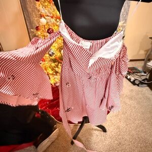 The Room Red and White Striped Garment